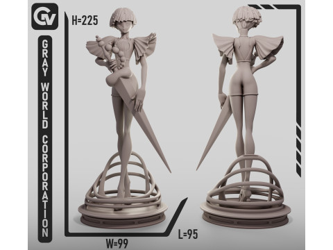 Phosphophyllite Houseki no Kuni Modello di stampa 3D