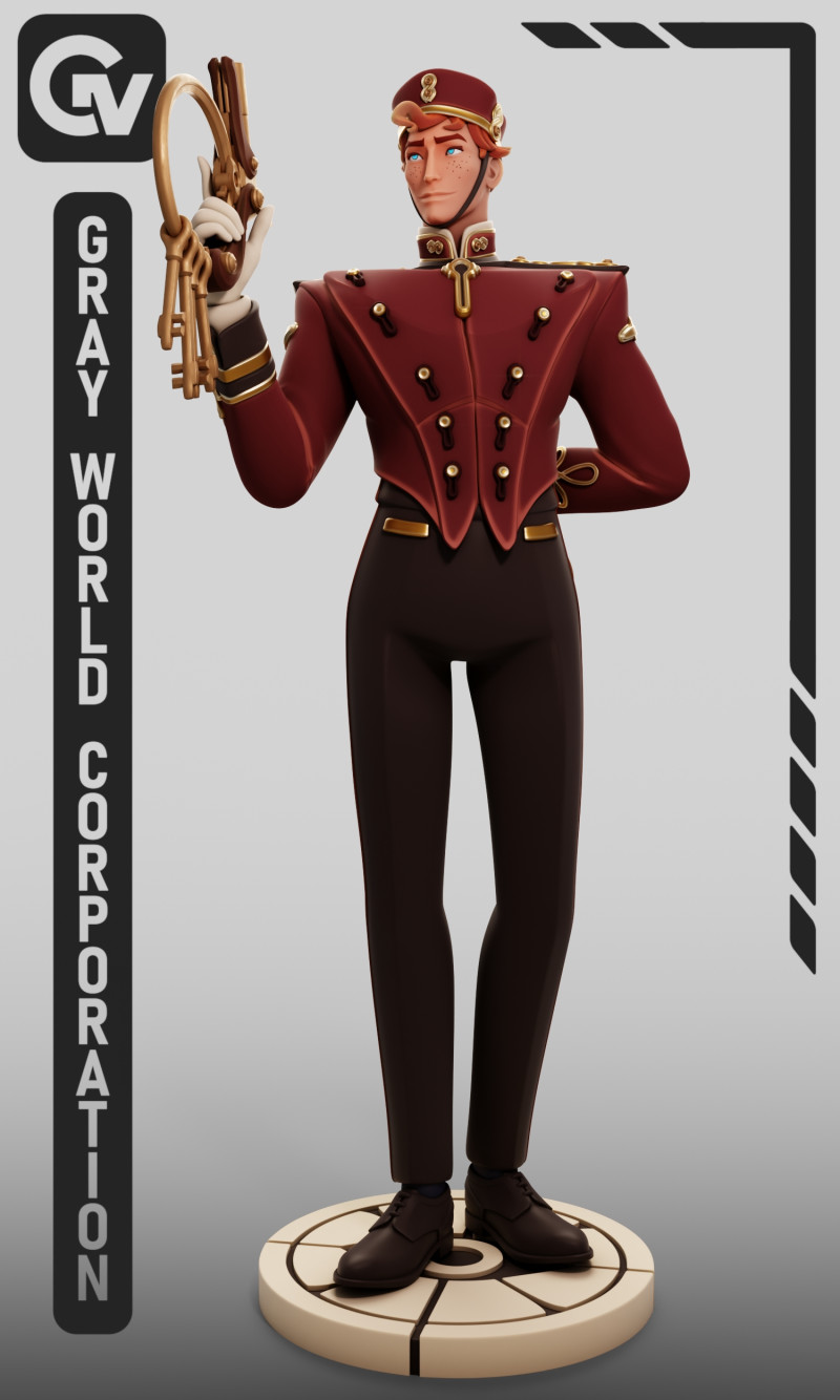 The Doorman The Deadlock 3D Print Model .c4d .max .obj .3ds .fbx .stl .blend