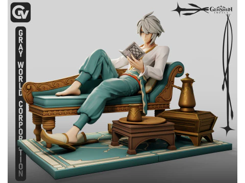 Uderzenie w Alhaitham 2 Genshin Model do druku 3D