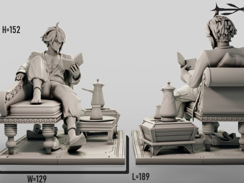 Alhaitham 2 Genshin Impact Modello di stampa 3D