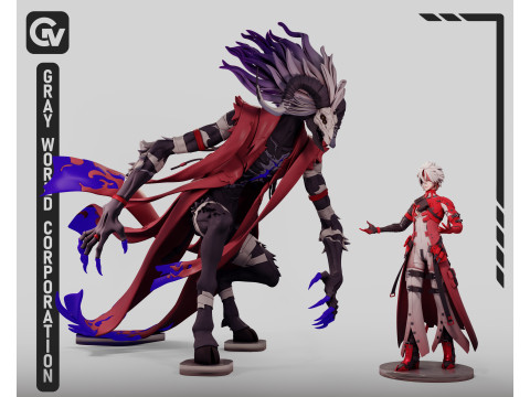 Gelombang Wuthering Mimpi Buruk Yang Menyimpang Bekas Luka Model Cetak 3D