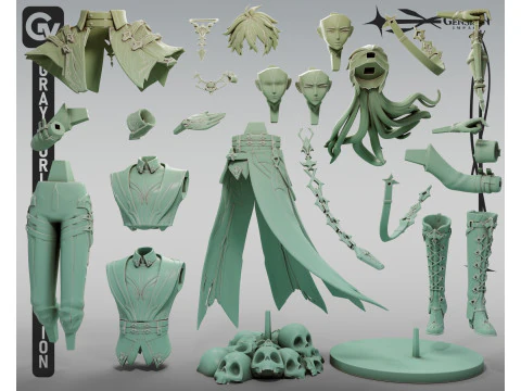 Flins Genshin Impact 3D Print Model
