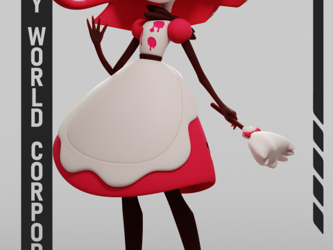 Niffty Hazbin Hotel 3D Baskı Modeli