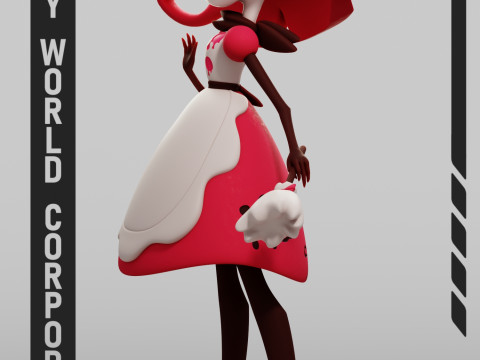Niffty Hazbin Hotel 3D Baskı Modeli