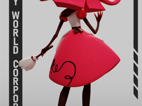 Niffty Hazbin Hotel 3D Baskı Modeli