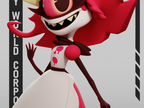 Niffty Hazbin Hotel 3D Baskı Modeli