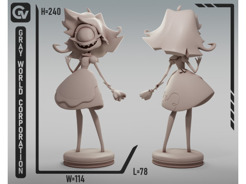 Niffty Hazbin Hotel 3D Baskı Modeli