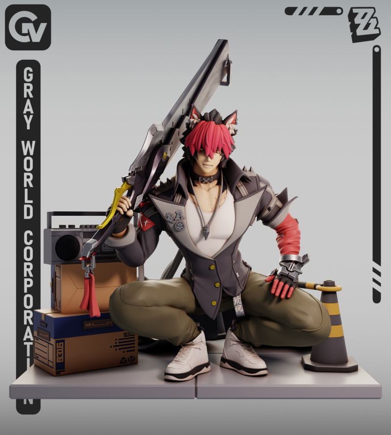 Komano Manato 1 Zenless Zone Zero 3D Print Model .c4d .max .obj .3ds .fbx .stl .blend