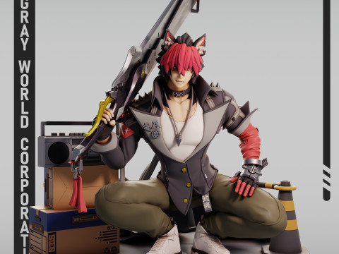 Komano Manato 1 Zenless Zone Zero Model do druku 3D
