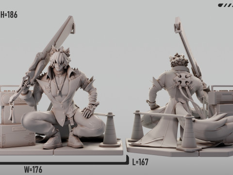 Komano Manato 1 Zenless Zone Zero 3D Print Model
