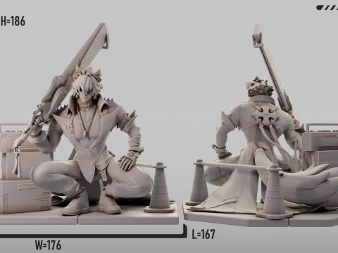 Komano Manato 1 Zenless Zone Zero 3D Print Model
