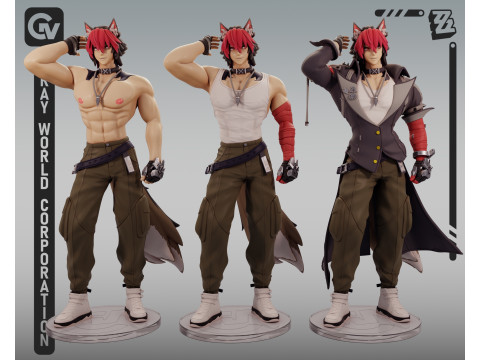Komano Manato 2 Zenless Zone Zero 3D Baskı Modeli