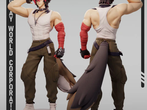 Komano Manato 2 Zenless Zone Zero 3D Print Model