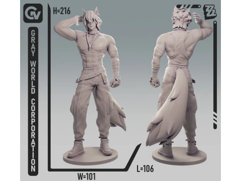 Komano Manato 2 Zenless Zone Zero 3D Print Model
