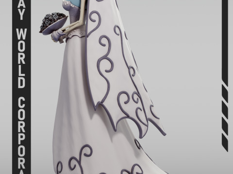 Emily Corpse Bride 3D Принт Модель