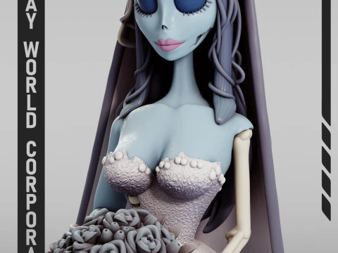 Emily Corpse Bride 3D Print Model