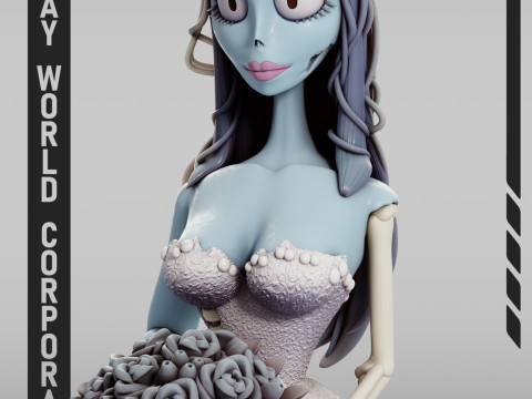 Emily Corpse Bride 3D Принт Модель