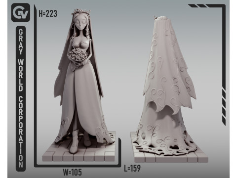 Emily Corpse Bride 3D Принт Модель
