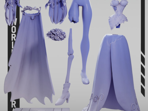 Emily Corpse Bride 3D Принт Модель