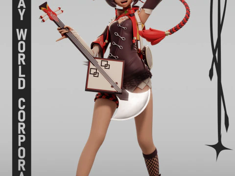 신옌 2 겐신 임팩트 3D 프린트 모델