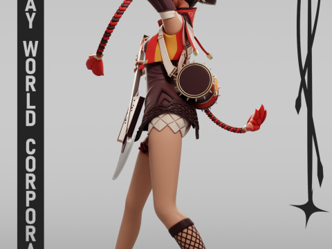 Xinyan 2 Genshin Impact 3D Принт Модель