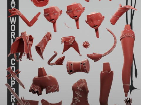 Xinyan 2 Genshin Impact 3D Print Model