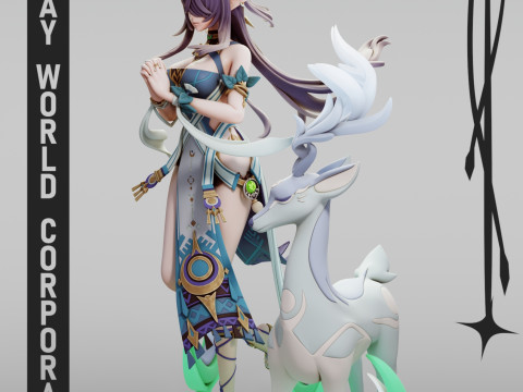 Lauma Genshin Impact 3D Druckmodell