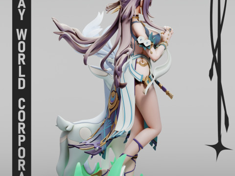 Lauma Genshin Impact 3D Druckmodell