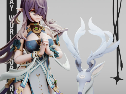 Lauma Genshin Impact 3D Druckmodell