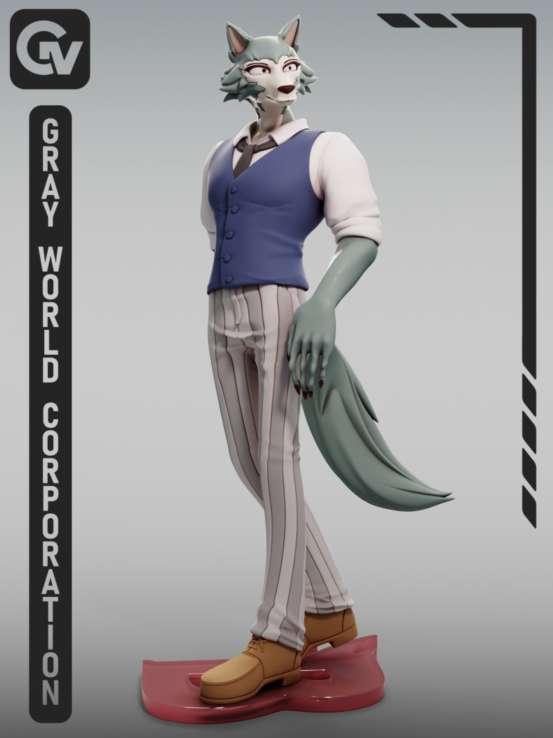 Legoshi Beastars 3D Print Model .c4d .max .obj .3ds .fbx .stl .blend