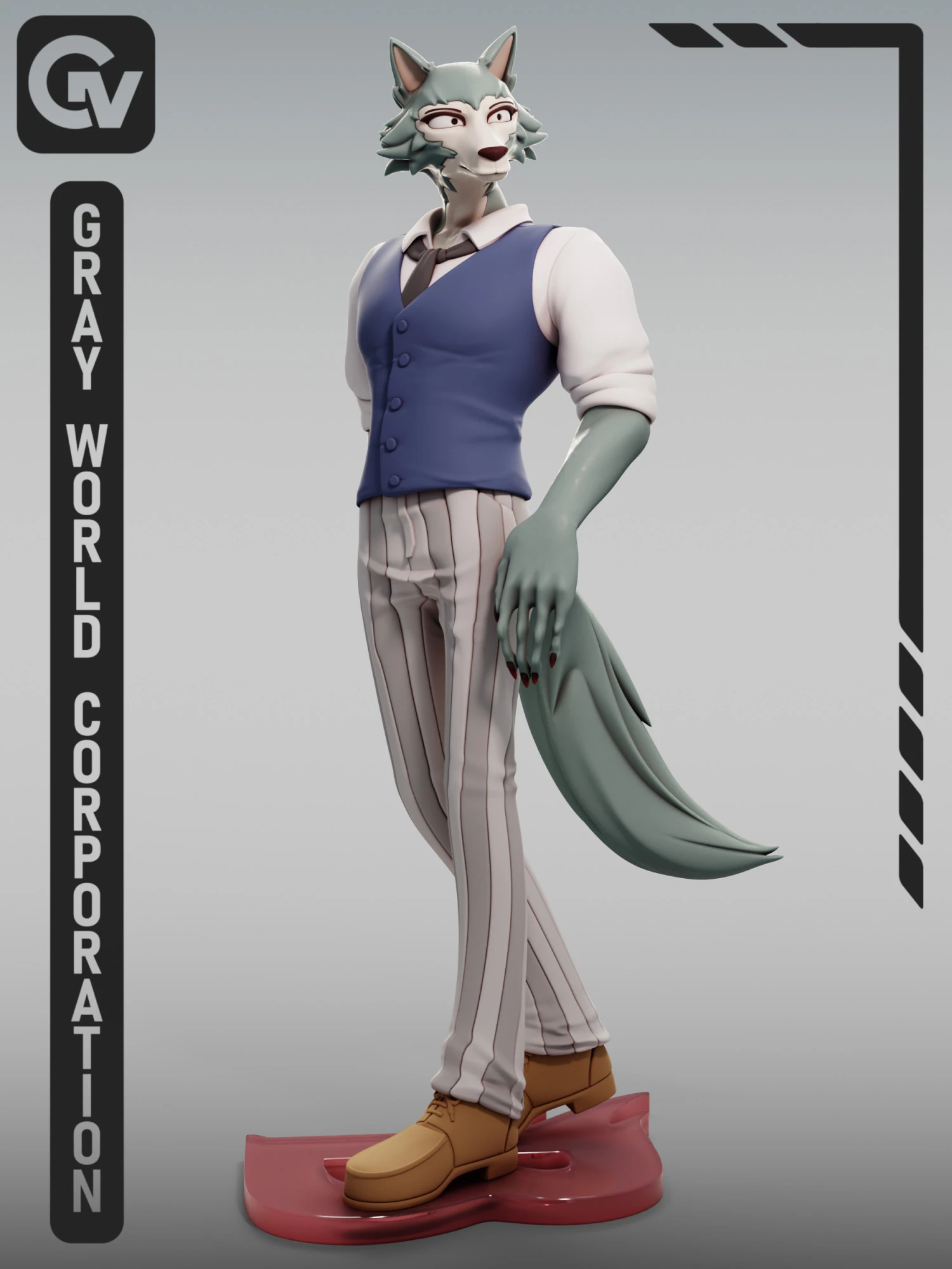 Legoshi Beastars 3D Print Model .c4d .max .obj .3ds .fbx .stl .blend 