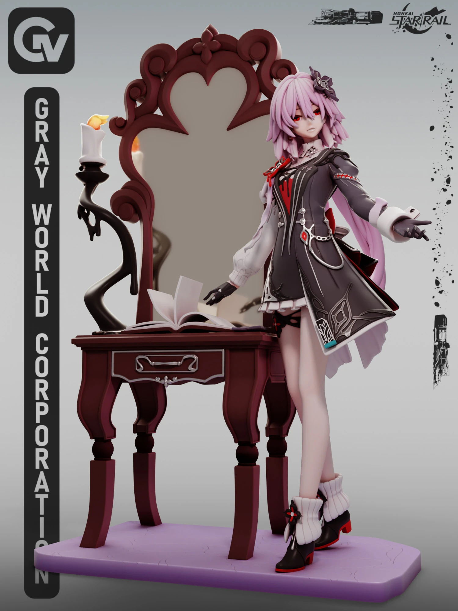 Evernight Honkai Star Rail Modello di stampa 3D .c4d .max .obj .3ds .fbx .stl .blend 