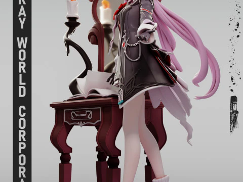 Evernight Honkai Star Rail Modello di stampa 3D