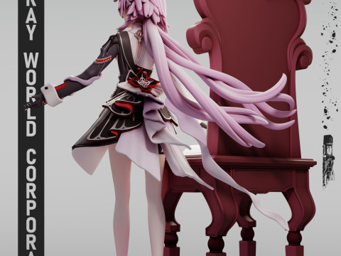 Rail étoilé Honkai d'Evernight Modèles 3D en vedette