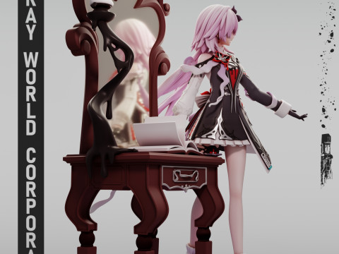 Rail étoilé Honkai d'Evernight Modèles 3D en vedette