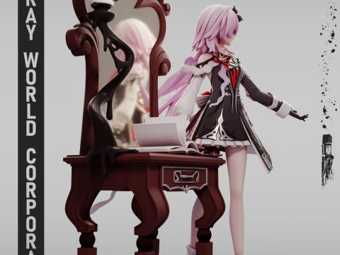 Evernight Honkai Star Rail Modello di stampa 3D