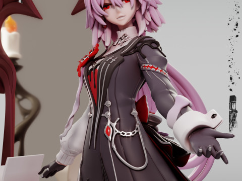 Rail étoilé Honkai d'Evernight Modèles 3D en vedette