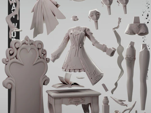 Evernight Honkai Star Rail Modello di stampa 3D