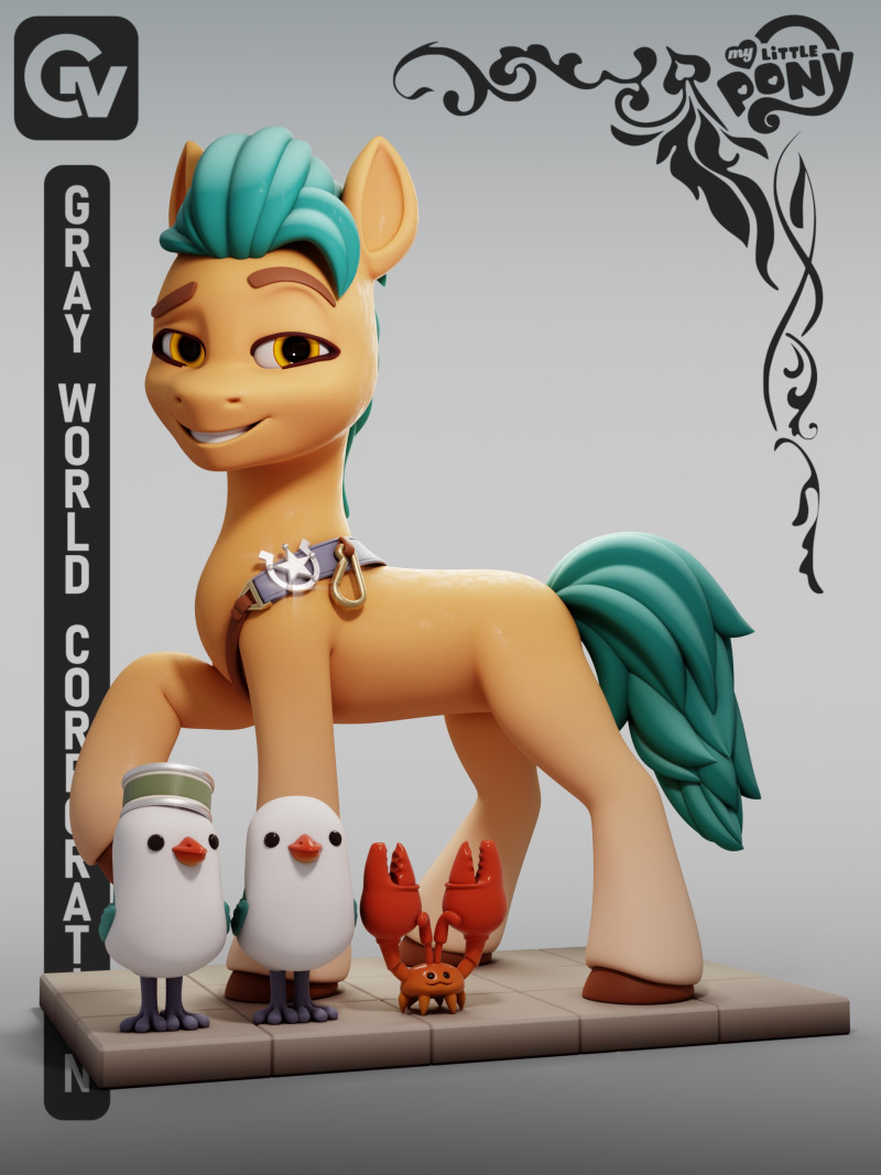 हिच ट्रेलब्लेज़र माई लिटिल पोनी 3D प्रिंट मॉडल .c4d .max .obj .3ds .fbx .stl .blend