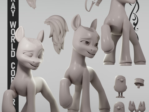 हिच ट्रेलब्लेज़र माई लिटिल पोनी 3D प्रिंट मॉडल