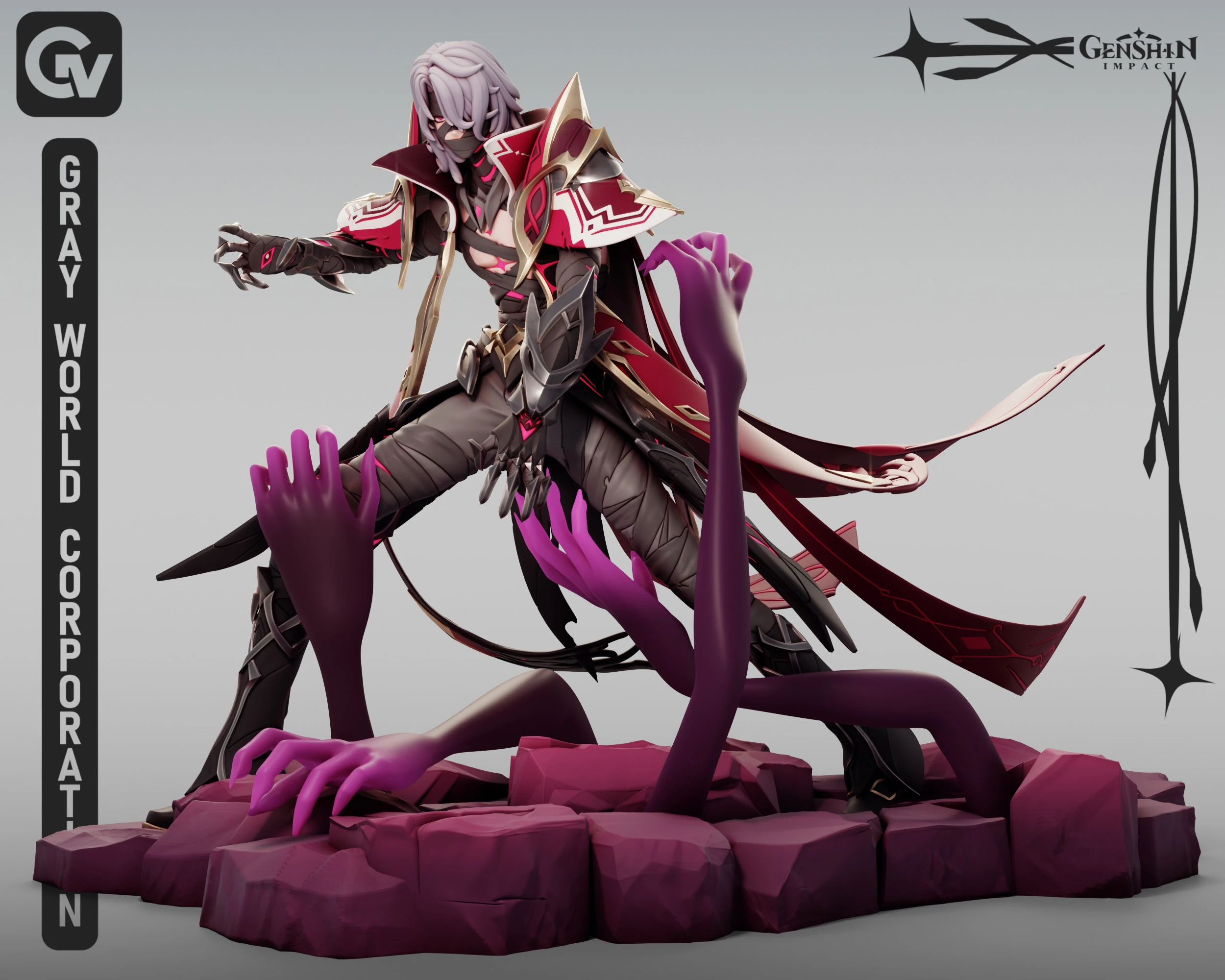 Rerir Genshin Impact 3D Print Model .c4d .max .obj .3ds .fbx .stl .blend 