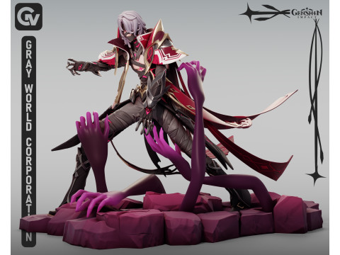 Рерир Геншин Импакт 3D Принт Модель