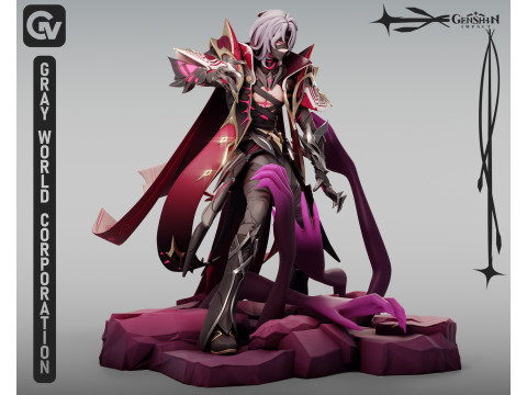 Rerir Genshin Etkisi 3D Baskı Modeli