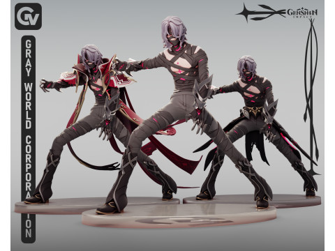 Rerir Genshin Etkisi 3D Baskı Modeli