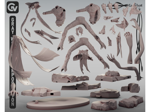 Rerir Genshin Etkisi 3D Baskı Modeli