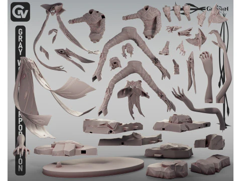 Rerir Genshin Impact 3D Print Model