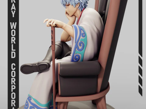 Gintoki Sakata Gintama 3D Print Model