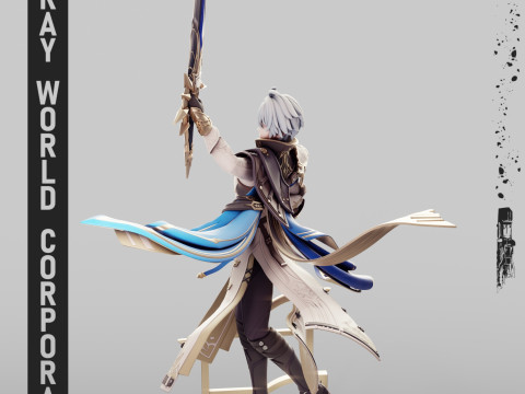 Szyna gwiaździsta Phainon Honkai Model do druku 3D