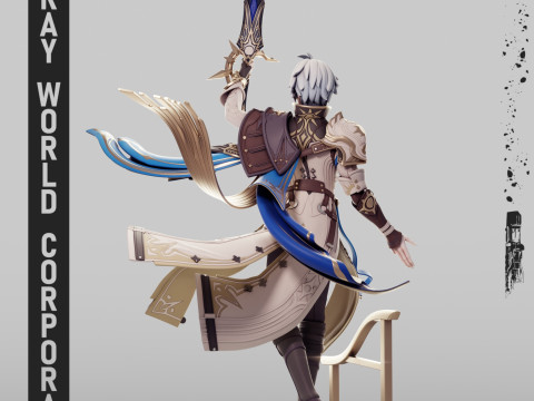 Szyna gwiaździsta Phainon Honkai Model do druku 3D