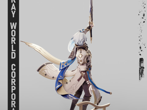 Szyna gwiaździsta Phainon Honkai Model do druku 3D